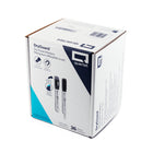 Quartet DryGuard Dry Erase Whiteboard Markers - Low Odour Ink - Chisel Tip - Black - Magnetic Cap with Built-in Eraser - 36 Count-Tests with DryGuard markers left uncapped for 24 hours and given an equal recovery period. Recovery may vary depending on uncapping duration and other environmental factors