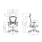 Kopplen Ergo Chair with 9-Point Adjustability - Black-Four-stage gas lift: 100MM lifting range
