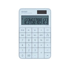 Sharp 12-Digit Flat Desktop Calculator - White-XL 12-Digit Flat Keytop LCD Display