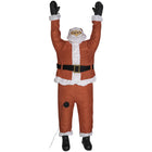 GEMMY Airblown Inflatable Christmas Santa Hanging From Roof - 78"-Includes hooks for hanging