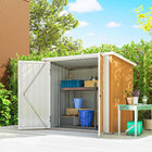 Outsunny 5' x 3' Metal Storage Shed-Constructed from galvanized steel for exceptional durability
