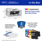 Brother INKvestment MFC-J6560DW Wireless Colour Inkjet All-in-One Printer with 2.7” Touchscreen-The power of printing at your fingertips. Go mobile with the simple-to-use Brother Mobile Connect app(6) that delivers easy onscreen menu navigation for printing, copying, scanning, and device management from your mobile device