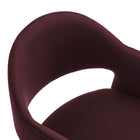 Modway Talia 41" Performance Velvet Bar Stool - Mulberry-8