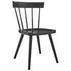 Modway Sutter Wood Dining Side Chair - Black - 2 Pack-Fully Assembled