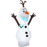 GEMMY Airblown Inflatable Christmas Standing Olaf from Frozen 2 - 48"-Lights up with bright, energy-efficient LED light