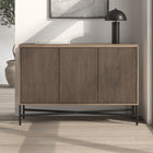 Hudson&Canal Brighton 48"W Buffet Table - Antiqued Grey Oak-Product Dimensions: 14" L x 47.5" W x 32" H