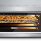 Salton Pizzadesso Professional Air Fryer Pizza Oven with Peel - Stainless Steel- bake the perfect pizza in 4 minutes or less! reaches temperatures over 800°f - bakes the perfect pizza at 800°f (traditional style pizza, thich crust pizza, thin crust pizza) 