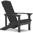 Backyard Lifestyles Adirondack Chair - Black-Durable Weather Resistant Polystyrene: HIPS, High Impact Polystyrene.