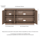 Hudson&Canal Hanson Rectangular Fluted TV Stand for TV's up to 55" - Antiqued Grey Oak-9