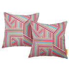 Modway Outdoor Patio Single Pillow - Tapestry-Plush Polyester Fiber Filling