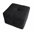 Exform Lilith Cube - Stool, Ottoman, Side Table - Black Chenille-Multi-Use Cube (Side Table / Ottoman / Stool)