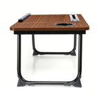 ShoppingAll Portable Foldable Lap Desk for Sofa and Bed - Brown-Secure & Non-slip: Features stable feet with non-slip pads, keeping the table steady on any surface.