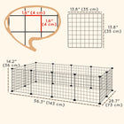 PawHut 14" H 12-Panel Pet Playpen with Door-Versatile design doubles as pet playpen or storage rack 