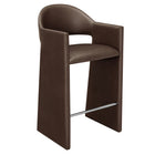 Modway Talia 41" Vegan Leather Bar Stool - Espresso-Premium Vegan Leather Upholstery