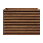 Modway Render 30" Wall-Mount Bathroom Vanity Cabinet - Walnut-Mid-Century Modern Vanity