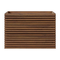 Modway Render 30" Wall-Mount Bathroom Vanity Cabinet - Walnut-Mid-Century Modern Vanity
