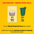 Glad 100% Compostable Bags Lemon scent- 10 L - 44 Pack-GUARANTEED STRONG: Glad bags are guaranteed strong to handle your toughest garbage messes