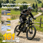Gyrocopters ZX3 Electric Dirt Bike for Adults - Speed upto 60 kmph - PAS Range upto 161 km - Peak 2800W - 24" - Yellow-Lock down your machine with a built-in smart GPS tracker hooked directly to Apple ‘Find My’ and keyless coded NFC card ignition