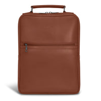 Champs Onyx Leather Compact Backpack - Brown-CHAMPS Onyx Collection Compact Backpack