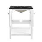 Modway Steam 24" Bathroom Vanity - White/Black-Assembly Required