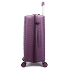TUCCI Lussore 24" Hardside Check-in Luggage - Purple-Anti-Scratch Resistant Texture – Maintains appearance through travel. A textured finish that resists scuffs and maintains its sleek look trip after trip