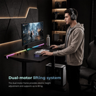 MotionGrey Chroma 4-Motor Electric Standing Desk with One-Piece Desktop - 55.1 in - Black - 1 Set-9