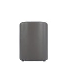 Manhattan Comfort Anna Round 23.23" Modern Faux Leather Upholstered Dining Armchair - Pewter-Delivered to you Fully Assembled! No Assembly Required