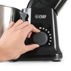 Commercial Chef 4.7 qt. Electric Stand Mixer-Tilt-head design: This dough mixer machine continues to surpass expectations with its tilt-head design. This allows for easy accessory attachment and bowl removal that’s truly hassle-free.