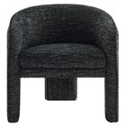 Modway Greer Boucle Fabric Upholstered Accent Armchair - Charcoal-7