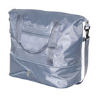 Nicci Travel Weekender Duffel Expandable Bag - Blue-Adjustable and removable webbed crossbody strap (20-39" length)
