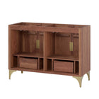 Modway Daylight 48" Double Sink Compatible Bathroom Vanity Cabinet - Walnut-Assembly Required