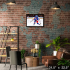 Will Cuylle New York Rangers - Framed Canvas - 31" x 22"-Officially licensed by the NHL and NHLPA