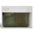 Champs Camo Leather Cardholder - Green-Bill compartment
