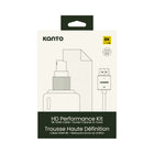 Kanto Screen Cleaning Kit - Microfiber Towel - 6 ft HDMI 2.1 Cable-6.5 ft (2m) HDMI 2.1 Cable supports up to 8K resolution
