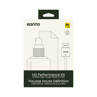 Kanto Screen Cleaning Kit - Microfiber Towel - 6 ft HDMI 2.1 Cable-6.5 ft (2m) HDMI 2.1 Cable supports up to 8K resolution