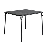 Homy Casa 33.5" Square Folding Game & Card Table-Effortless setup: No assembly required, unfold and use immediately.