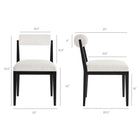 Modway Kai Fabric Dining Chair 2-Piece Set - Salt-Rolled Fabric Backrest