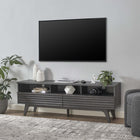 Modway Render 60" TV Stand - Charcoal-Durable Particleboard Construction