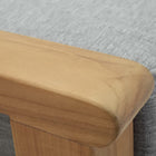 Modway Marina Outdoor Patio Teak Ottoman - Natural/Grey-Richly textured wood graining