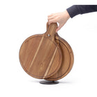 Minimal Round Wooden Serving Board-Dimensions: 400 x 300 x 23 mm (15.8 x 12 x 0.9 in)