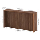 Hudson&Canal Piedmont 56"W Console Table - Satin Walnut-9