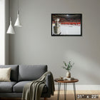 Chicago Blackhawks Stanley Cup in Foreground - Framed Canvas - 31" x 22"-Ready to hang - arrives fully assembled