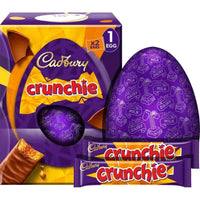 Cadbury Crunchie Large Easter Egg - 190 g-Contains 1 x Cadbury Crunchie Egg with two Crunchie Bars
