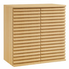 Modway Render Wall Mounted Bathroom Cabinet - Oak-Wall Mount Design