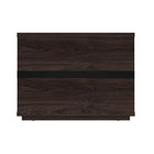 Manhattan Comfort Evelyn 32" Modern 1-Drawer Nightstand - Brown-Home Assembly Required. All Hardware Included