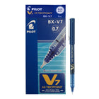 Pilot Hi-Tecpoint V7 Rollerball Pens – Fine Point – Blue – 12 Pack  -Innovative liquid ink technology for exeptionally smooth writing