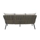 Backyard Lifestyles Nautique 4-Piece Conversation Patio Set - Charcoal-242g Ilan Olefin Fabric, Polypropylene fiber, seat cushions.