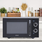 Commercial Chef 0.9 cu ft. 900W Countertop Microwave - Black-Grab and Go: This small microwave allows you to heat meals, snacks, and drinks so fast to accommodate your busy life. Our microwave oven helps you can enjoy delicious food without wasting time.