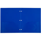 JAM Paper Plastic Two-Pocket School POP Folders - Assorted Primary Colours - 6 Pack-Our high quality two-pocket POP Folders are durable, made with smooth & sturdy plastic, and have a business card slot on the right side