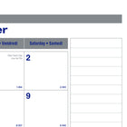 Blueline 2027 Net Zero Carbon Monthly Desk Pad Calendar - 22" x 17" - Bilingual-Reinforced chipboard backer